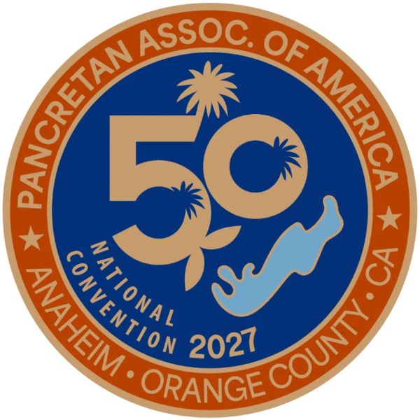 Pancretan Association of America 50th National Convention logo